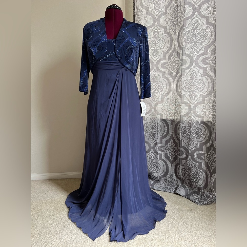 Navy Evening Dress (2 piece)